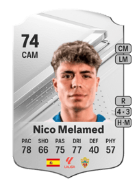 Nico Melamed Rare 74 OVR