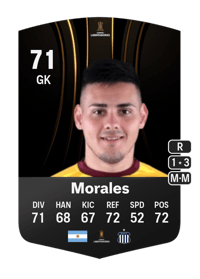 Lautaro Morales CONMEBOL Libertadores 71 OVR
