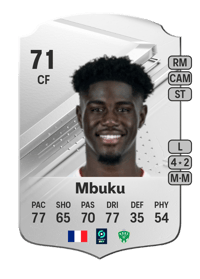 Nathanaël Mbuku Rare 71 OVR
