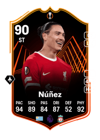 Darwin Núñez UEL Road to the Final 90 OVR