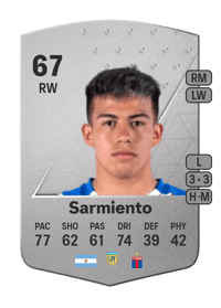 Darío Sarmiento Common 67 OVR