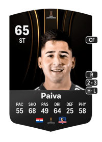 Guillermo Paiva CONMEBOL Libertadores 65 OVR