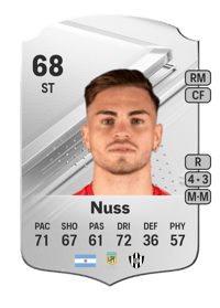 Thiago Nuss Rare 68 OVR