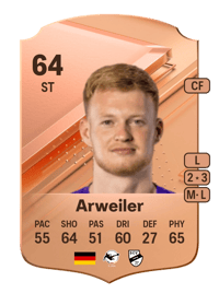 Jonas Arweiler Rare 64 OVR