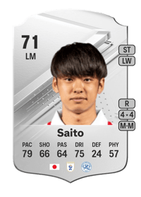 Koki Saito Rare 71 OVR