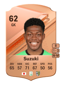 Zion Suzuki Rare 62 OVR