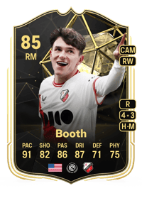 Taylor Booth Team of the Week 85 OVR