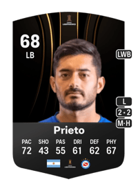 Sebastián Prieto CONMEBOL Libertadores 68 OVR