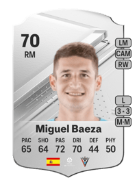 Miguel Baeza Rare 70 OVR