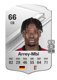 Bright Akwo Arrey-Mbi Rare 66 OVR