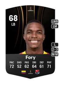 Jímer Fory CONMEBOL Libertadores 68 OVR