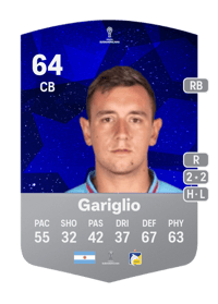 Ignacio Gariglio CONMEBOL Sudamericana 64 OVR