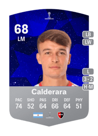 Brian Calderara CONMEBOL Sudamericana 68 OVR