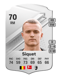 Hugo Siquet Rare 70 OVR