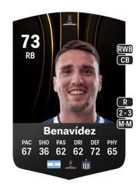 Gastón Benavídez CONMEBOL Libertadores 73 OVR
