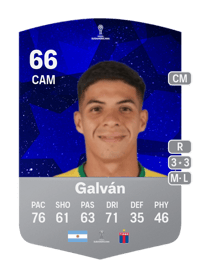Tomás Galván CONMEBOL Sudamericana 66 OVR