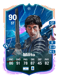 Diego Milito UEFA Heroes (Mens) 90 OVR