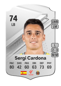 Sergi Cardona Rare 74 OVR