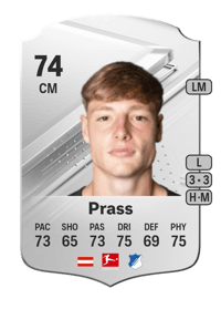 Alexander Prass Rare 74 OVR