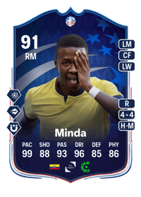 Alan Minda Copa América Make Your Mark Plus 91 OVR