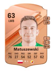 Konrad Matuszewski Rare 63 OVR