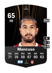 Eros Mancuso CONMEBOL Libertadores 65 OVR