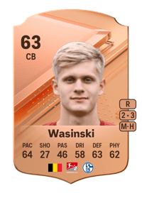 Martin Wasinski Rare 63 OVR