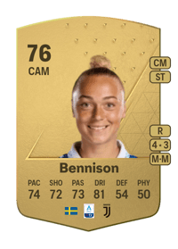 Hanna Bennison Common 76 OVR