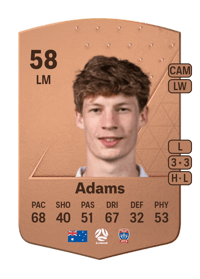 Eli Adams Common 58 OVR