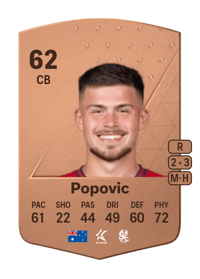 Alexandar Popovic Common 62 OVR