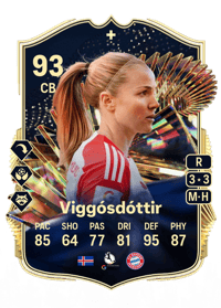 Glódís Perla Viggósdóttir Team of the Season Plus 93 OVR