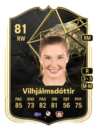 Lea Karólína Vilhjálmsdóttir Team of the Week 81 OVR