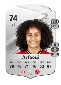 Amira Arfaoui Rare 74 OVR