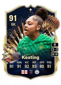 Khiara Keating Team of the Season Plus 91 OVR