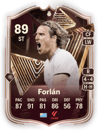 Diego Forlán Triple Threat Heroes 89 OVR