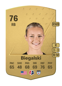 Camryn Biegalski Common 76 OVR