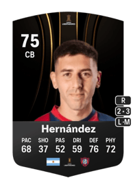 Gastón Hernández CONMEBOL Libertadores 75 OVR