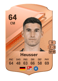 Robin Heusser Rare 64 OVR