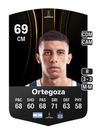 Ulises Ortegoza CONMEBOL Libertadores 69 OVR