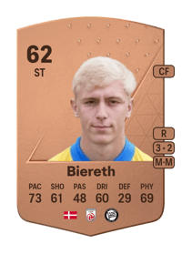 Mika Biereth Common 62 OVR
