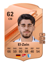 Abu-Bekir El-Zein Rare 62 OVR