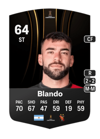 Brian Blando CONMEBOL Libertadores 64 OVR