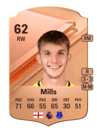 Stanley Mills Rare 62 OVR