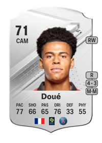 Désiré Doué Rare 71 OVR
