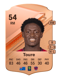 Musa Toure Rare 54 OVR