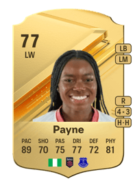 Toni Payne Rare 77 OVR