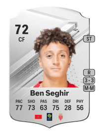 Eliesse Ben Seghir Rare 72 OVR
