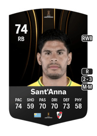 Agustín Sant'Anna CONMEBOL Libertadores 74 OVR