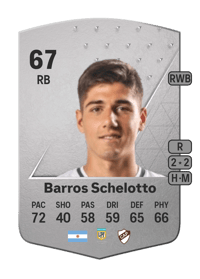 Bautista Barros Schelotto Common 67 OVR