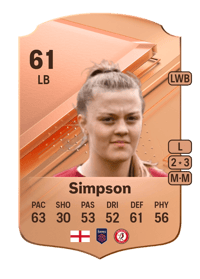 Jessica Simpson Rare 61 OVR